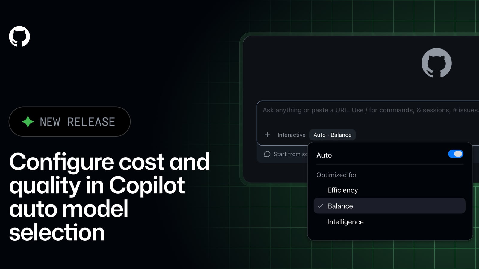 GitHub Copilot permet de choisir entre coût, équilibre et intelligence