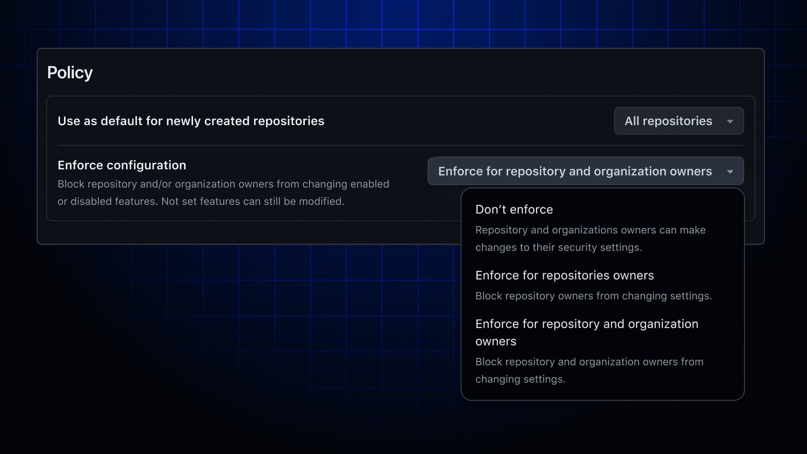 GitHub renforce l’application des politiques Advanced Security